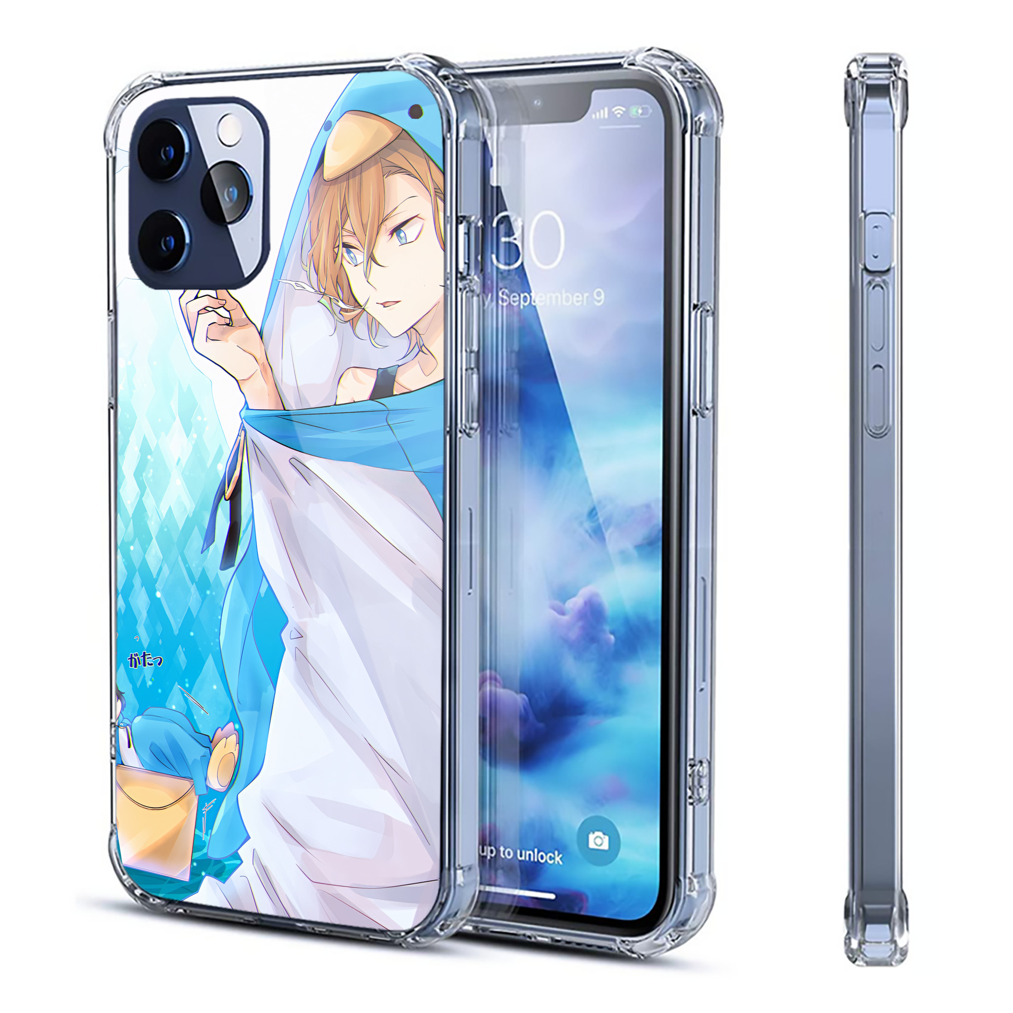 （画像用） 文豪ストレイドッグス Bungo Stray Dogs 【iPhone 12シリーズ対応】透明スマホケース（クリアソフトケース）